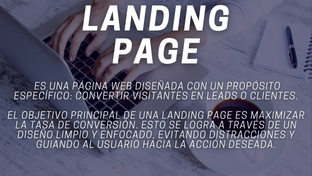 que es una landing page imagen