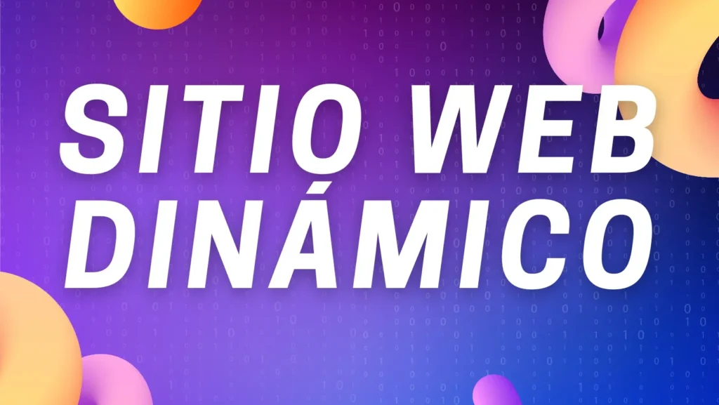 sitio web dinamico section